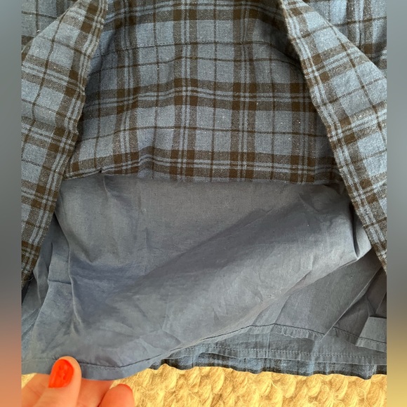 Madewell Plaid Linen Mini Dress - Picture 4 of 5